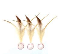 Ucuse 3PCS Elastic Feather Cat Toys - Silicone Rolling Ball with Bounce for Indoor/Outdoor Kittens, Exercise & Active Play, Durable Springy Design for Jumping/Pouncing
