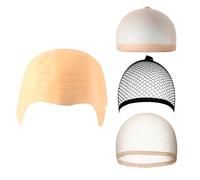 Ucuse Bald Cap for Adults - Halloween Nude Latex Bald Cap with Head Wig Caps for Halloween Cosplay Party Decorations Supplies Music Icon Famous Celebrity Fancy Dress Costume Accessory Set