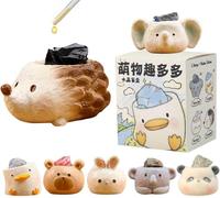 Ucuse Blind Box Figures Diamond Crystal Cat Theme, Surprise Mystery Bag Random Design Action Figures Figurine Collectible Home Desk Car Decoration, Birthday Christmas New Year Gift, Single Box