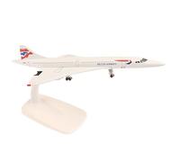 Ucuse British Airways Alloy Metal Souvenir Concorde Model Airplane 20cm Diecast Airplane Model with Landing Gear Alloy Collectible Toys and Display Ornament