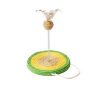 Ucuse Interactive Hemp Rope Spring Ball Cat Toys Tumbler Sword Hemp Cat Scratch Board Self-play Kitten Stick Relieve Boredom Toys for Rest, Claw, Grinding, Climbing