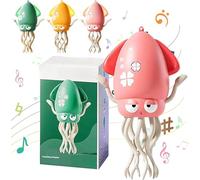 Ucuse Magic Dancing Octopus Toy Crazy 8-Leg Auto-Dance Octopus Toy with LED & Music Crawling Dancing Automatic Obstacle Sensor Toys Smart-Tentacle Self-Navigating Robotic Pet Toys for Indoor Cat Dog