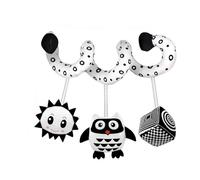Ucuse Spiral Baby Car Seat & Stroller Activity Toy - Stroller & Car Seat Toys Baby Sensory Soft Hanging Toys for Ages 0 Months and Up - Hanging Toy (High Contrast)