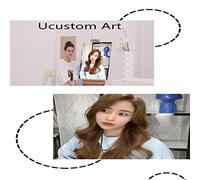 Ucustom Art DIY Paint by Numbers Photo Personalise Custom Make Your Own Digital Painting Pets Portraits Baby Photos PBN Oil Painting Kits Home Decor Children Gift (Framed,16X16 in)
