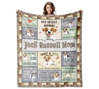 Ucuxuov Jack Russell Terrier Gifts for Women, Jack Russell Terrier Blanket 60''x50'', Jack Russell Terriers Gifts for Dog Mom, Dog Gift for Owners Lovers Decorations for Mothers Day Christmas Birthday