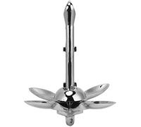 UCXOASNXZ 304 Stainless Steel Folding Grapnel, Boat for Fishing Rubber Dinghy Canoe Yacht, Corrosion Resistant Foldable with Compact Design for Small