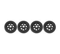 UCXOASNXZ 4pcs Suitcase Wheels Replacement, Durable Silent PVC Swivel Luggage Caster Wheels Repair Kit with Easy Installation for Travel Bags and Rolling Suitcases