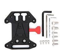 UCXOASNXZ Aluminium Alloy V Shape Battery Plate, Universal V Mount Battery Quick Release Plate, CNC Machined V Base Camera Accessory with Safety Lock for All V Mount Batteries