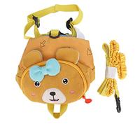 UCXOASNXZ Babear Style Anti Lost Rope Backpack, Toddler Safety Leash Backpack with Detachable Tether for 1-5 Year Olds, Cute Bear Print Kids' Backpack for Travel Outings