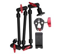 UCXOASNXZ Desk Camera Mount Professional 360 Degree Adjustable Camera Clamp Mount with 1/4 Inch and 3/8 Inch Thread for LED Light, Microphone, DSLR, Cell Phone Clip on Desk Up to (31 Inch)