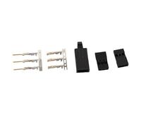 UCXOASNXZ JR Plug Connector Kit, JR Pin Kit for Model Aircraft and Electronic Instruments, 3 - Pin Quick Connect Male Female Socket Assembly with ABS Housing and Brass Contacts