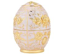 UCXOASNXZ Metal Zinc Alloy Toothpick Holder, Toothpick Dispenser with Flower Pattern, Hand Press Pop - Up Design, Sealed Sanitary Container for Home Office Dining Table (golden flower)