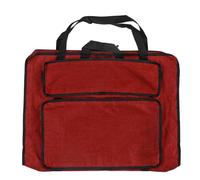 UCXOASNXZ Sketchpad Bag for Artists, Canvas Portable Art Supply Carrier with Multiple Pockets, Large Capacity Sketching Bag for Drawing Boards, Brushes and Watercolour Supplies (Red)