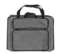 UCXOASNXZ Sketchpad Bag for Artists, Canvas Portable Art Supply Carrier with Multiple Pockets, Large Capacity Sketching Bag for Drawing Boards, Brushes and Watercolour Supplies (Gray)