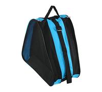UCXOASNXZ Thickened 3 - Layer Triangle Skates Bag, Roller Skates Bag with Adjustable Strap, Mesh Ventilation Pockets, Oxford Cloth Material for Inline, Ice, Hockey & Outdoor (Blue)