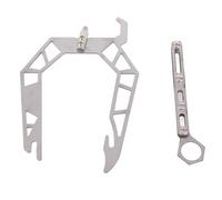 UCXOASNXZ U Type Mooring Rope Threader, Stainless Steel Dock Hook Cable Wire Guider, Boat Rope Tightener Kit for Yachts Kayaks Ships with Telescopic Rod and Hook (Normal Version)