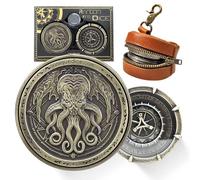 UD UNIQUE DICE 7-in-2 Dual-Spin Wheels Roulette Dice DND Spinner Roller D&D Dice Set Metal Cthulhu Sunset Custom Shape