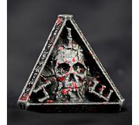 UD Unique Skull Metal Dice - D&D Polyhedral Dice Set with D4, D6, D8, D10, D12, D20, D100 for Dungeons and Dragons, MTG, RPG Table Games