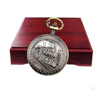 Udaney Locomotive Pocket Watch with Exquisite Box - Ideal Gift Choice, Bronze