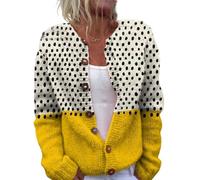 Udbeksid Ladies Cardigan Women UK Cardigans Plus Size Lightweight Knitted Jacket Open Front Loose Fit Comfortable Womens Casual Knitwear Long Sleeve Button Down Sweater Chunky Knit Outerwear Crochet
