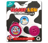 UdderLok - The Original Milk Bottle Lock - Pink Hearts - Stop People Pinching Your Milk!