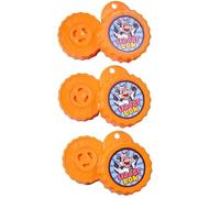UdderLok - The Original Patented Milk Bottle Lock - Milk Sharers Tea Round Pack - Orange Segments - Pack of 3