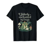 Udderly Enchanted Kawaii Frog and Cow Design T-Shirt