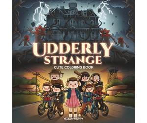 Udderly Strange: Cute Coloring Book for Adults and Teens Featuring Supernatural TV Inspired Scenes, Retro Sci-Fi Cows, Creepy Adventures, Heroes and Monsters with 80's Nostalgia for Relaxation