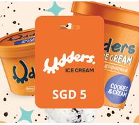 Udders Ice Cream SGD 5 Gift Card SG