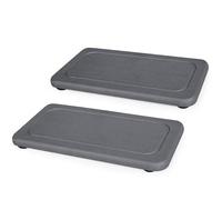 Ude-licate 2PCS Faucet Mat for Kitchen Sink,Water Absorbing Stone Tray, Quick Drying Diatomite Stone Sink Tray, Diatomite Coasters for Kitchen Sink, Bathroom Counter Hand Soap Dish Toothbrush Holders