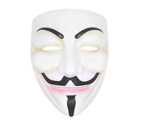 Udekit Hacker Mask V for Vendetta Mask Halloween Cosplay Costume Party Props White