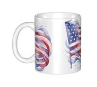 UDFKGLP American flag Pattern mug ceramic Mugs for cappuccino, latte, cereal, yogurt, milk, hot or cold drinks Micro-wave oven