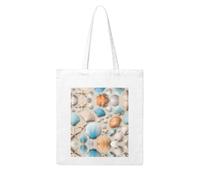 UDFKGLP Beach Theme Seashells Pattern Woman Canvas Tote Bag Strong and durable for traveling, shopping, Daily One Size