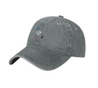 UDFKGLP Black Doodle Colored Pigeon Pattern Washed Cowboy Baseball Cap for Adults - Stylish and Breathable Hat