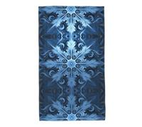 UDFKGLP Blue Christmas Snowflake Pattern Towel Towels 27.5x16in Skin-Friendly Absorbent Fluffy and Soft for Bathroom, Beach, Outdoors