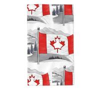 UDFKGLP Canadian Flag Pattern Towel Towels 27.5x16in Skin-Friendly Absorbent Fluffy and Soft for Bathroom, Beach, Outdoors
