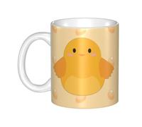 UDFKGLP cartoon chick Pattern mug ceramic Mugs for cappuccino, latte, cereal, yogurt, milk, hot or cold drinks Micro-wave oven