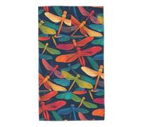 UDFKGLP Colorful Dragonflies Pattern Towel Towels 27.5x16in Skin-Friendly Absorbent Fluffy and Soft for Bathroom, Beach, Outdoors