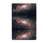 UDFKGLP Constellation Star Clusters Galaxies Pattern Tin Decorative Painting 8x12in Made of tinplate, wear-Resistant and Durable