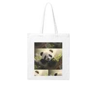 UDFKGLP Cute Little Panda Pattern Woman Canvas Tote Bag Strong and durable for traveling, shopping, Daily One Size