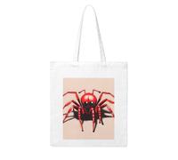 UDFKGLP Cute little red spider Pattern Woman Canvas Tote Bag Strong and durable for traveling, shopping, Daily One Size