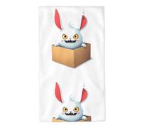 UDFKGLP Devil Bunny in The Box Pattern Towel Towels 27.5x16in Skin-Friendly Absorbent Fluffy and Soft for Bathroom, Beach, Outdoors
