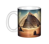 UDFKGLP Dreaming of the Pyramids of Khufu Pattern mug ceramic Mugs for cappuccino, latte, cereal, yogurt, milk, hot or cold drinks Micro-wave oven