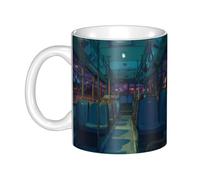 UDFKGLP Empty seats on the last train Pattern mug ceramic Mugs for cappuccino, latte, cereal, yogurt, milk, hot or cold drinks Micro-wave oven