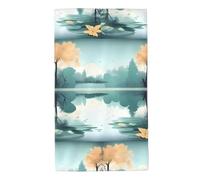 UDFKGLP Fallen Leaves on a Tranquil Lake Pattern Towel Towels 27.5x16in Skin-Friendly Absorbent Fluffy and Soft for Bathroom, Beach, Outdoors