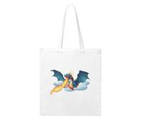 UDFKGLP Fire-breathing dragon in the clouds Pattern Woman Canvas Tote Bag Strong and durable for traveling, shopping, Daily One Size