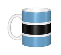 UDFKGLP Flag of Botswana Pattern mug ceramic Mugs for cappuccino, latte, cereal, yogurt, milk, hot or cold drinks Micro-wave oven