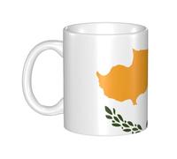 UDFKGLP Flag of Cyprus Pattern mug ceramic Mugs for cappuccino, latte, cereal, yogurt, milk, hot or cold drinks Micro-wave oven