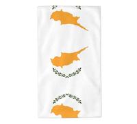 UDFKGLP Flag of Cyprus Pattern Towel Towels 27.5x16in Skin-Friendly Absorbent Fluffy and Soft for Bathroom, Beach, Outdoors