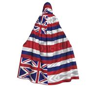 UDFKGLP Flag of Hawaii American Pattern Adult Hooded Cloak is a super large, comfortable, and durable Halloween hooded poncho